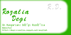 rozalia degi business card